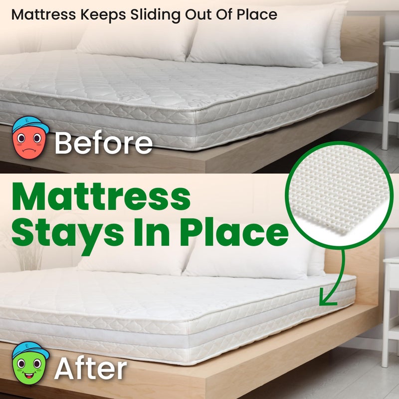 ECOHomes Non Slip Mattress Gripper Pad Stop Mattress  Keep Topper from Sliding - Anti Slip Grip Pads Holder Stop Couch Cushion  Sofa Cushions  Patio & Furniture to Prevent Sliding (Queen) - Image 2